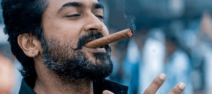 suriya in karuppu still smoking cigar