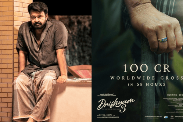 Mohanlal’s Drishyam 3 Crosses ₹100 Crore Worldwide in 58 Hours
