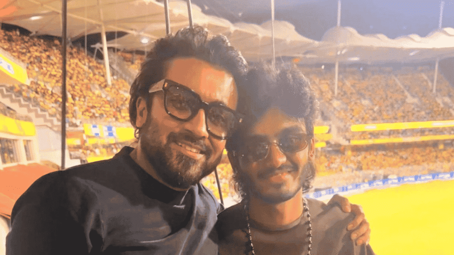 Suriya with composer Sai Abhyankkar