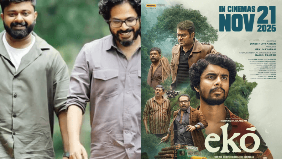 bahul ramesh and dinjith ayyathan, eko movie poster