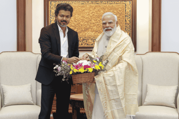 Tamil Nadu CM C Joseph Vijay Meets PM Modi in Delhi, Raises Vande Mataram Row