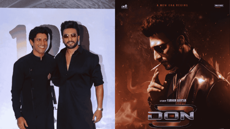 farhan akhtar and ranveer singh, don 3 fanmade poster