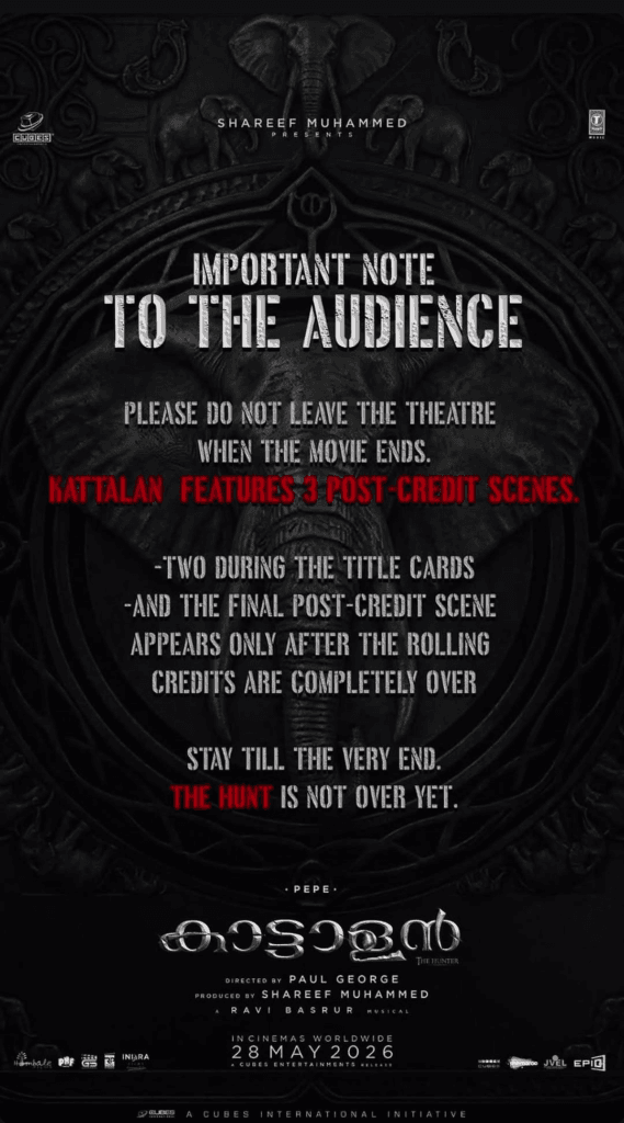 kattalan post credits scenes poster