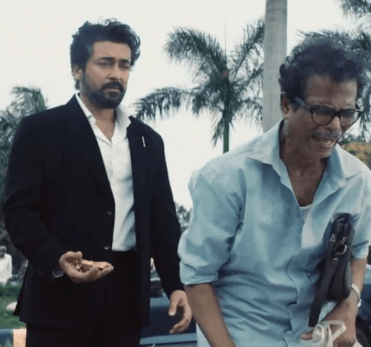 indrans and suriya from karuppu