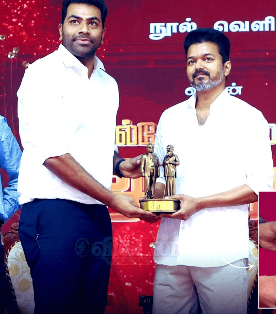 vijay with aadhav arjuna
