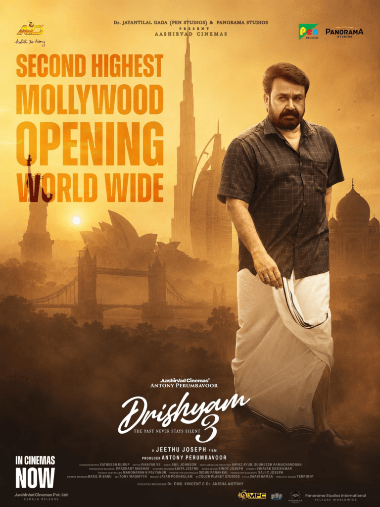drishyam 3 second highest mollywood opening
