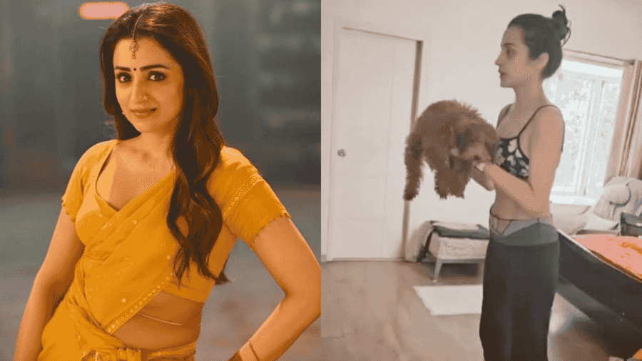 trisha in goat and trisha workout