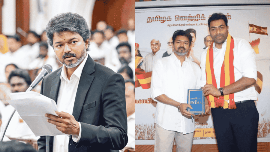 vijay with aadhav arjuna