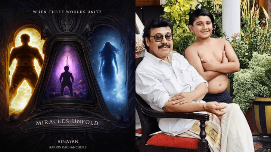 vinayan new film poster when three worlds unite miracles unfold