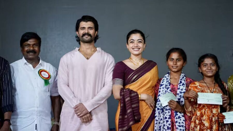 Vijay Deverakonda and Rashmika Mandanna award scholarships
