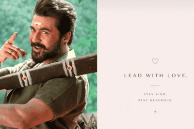 Suriya Posts ‘Lead with Love, Stay Kind’ as RJ Balaji and Editor Face Fan Backlash Over Karuppu Credits
