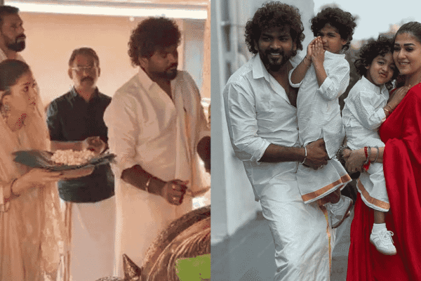 Nayanthara and Vignesh Shivan Visit Chakkulathukavu Bhagavathy Temple in Kerala