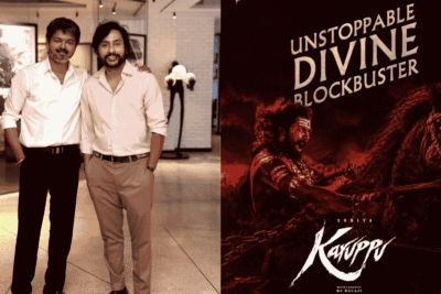 ‘With the Man Who Started It All’: RJ Balaji Visits Thalapathy Vijay After Karuppu’s Success