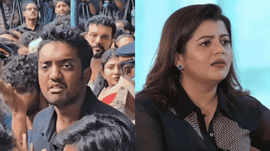 chandu salim kumar at salim kumar funeral, supriya menon