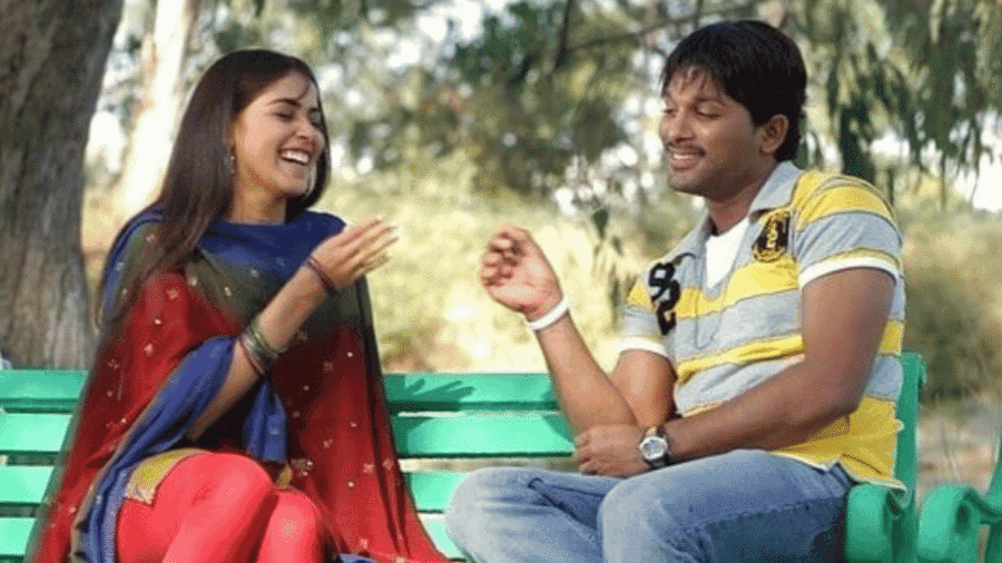 genelia and allu arjun from happy