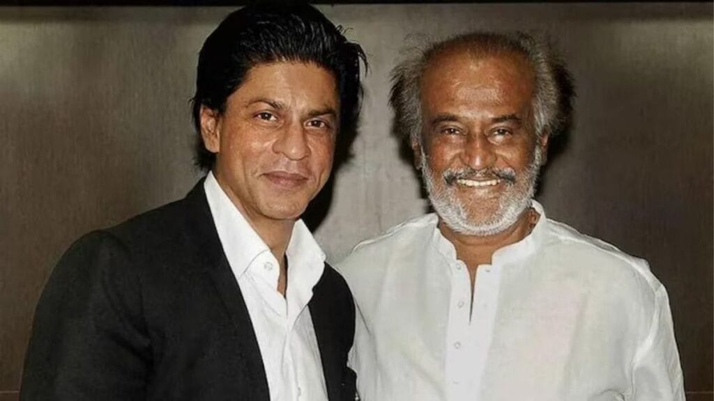 shah rukh khan with rajinikanth